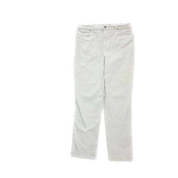 Gloria Vanderbilt Amanda Straight Leg Women's size 12 White Denim Jeans - Picture 1 of 6